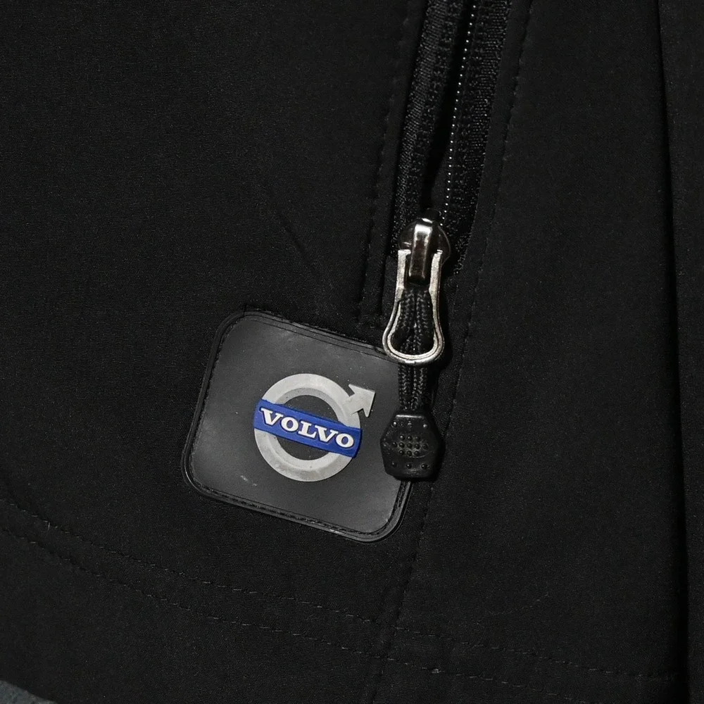 Volvo Softshell Jacket Mens Full Zip Mesh Lined Pocket XL Black